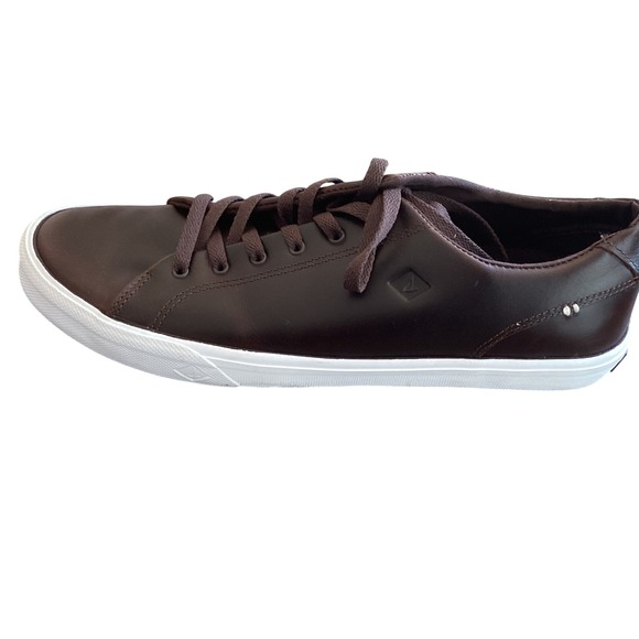 Sperry Top Sider Mens Leather Lace Up Casual Shoes Brown Size 10 - Picture 6 of 15